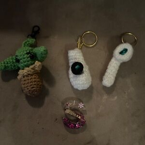 Crocheted keychains